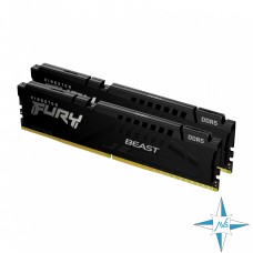 Модуль памяти DDR-5 noECC Unbuf DIMM, 32GB, Kingston, 5200 U, 2Rx16, KF552C40BBK2-32
