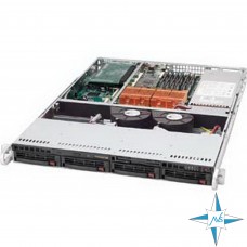 Корпус server chassis SuperMicro SC813S-500 / SC813S-500B 1U (CSE-813S-500 CSE-813S-500B)