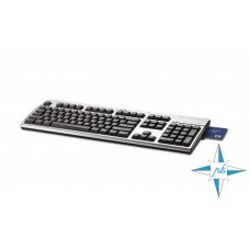 Клавиатура HP KUS0133, silver-black, USB with Smartcard Reader