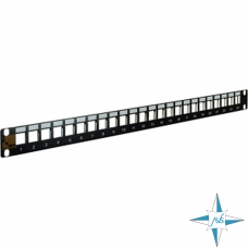 19" 1U Патч-панель модульная наборная 24 порта, без модулей
